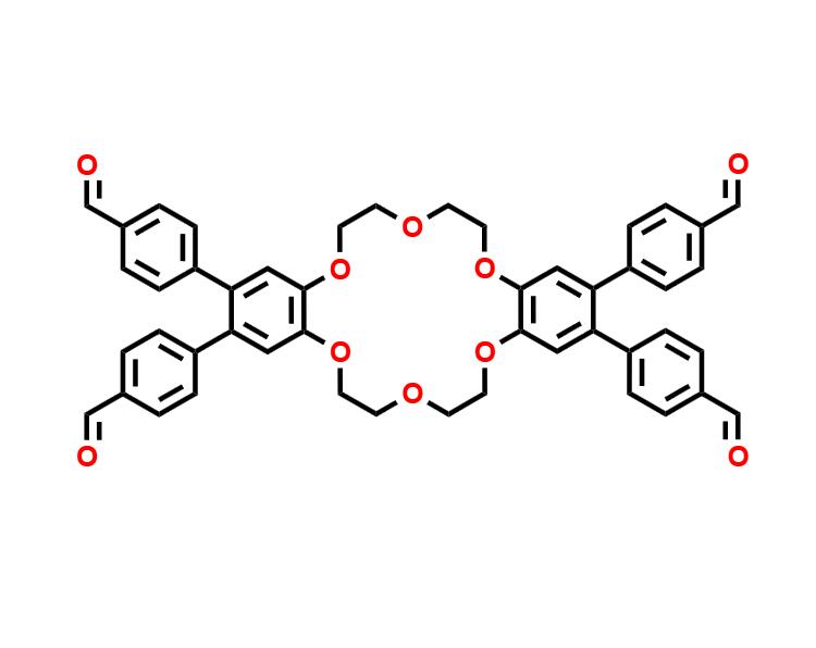 四(4-甲酰基苯基)-二苯并-18-冠-6